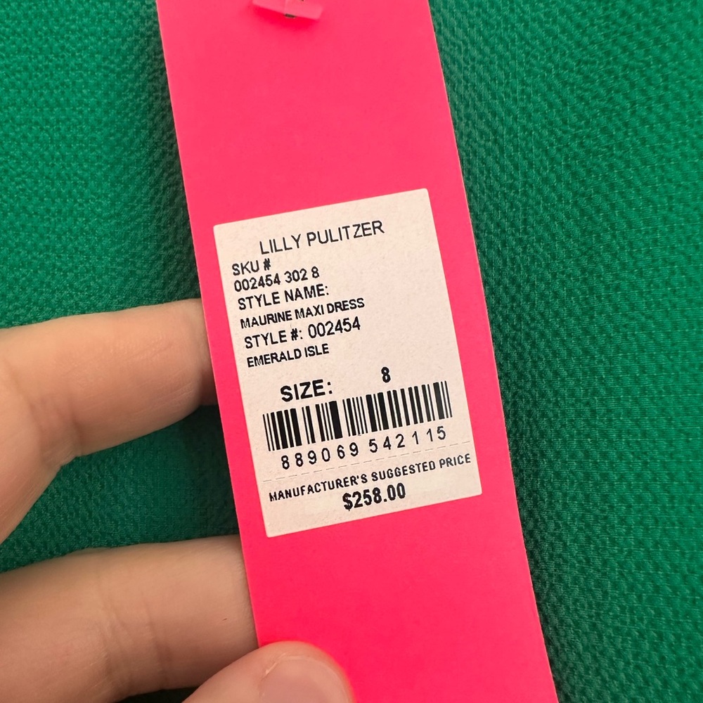 Lilly Pulitzer Maurice Emerald Green Maxi Dress - Picture 12 of 15